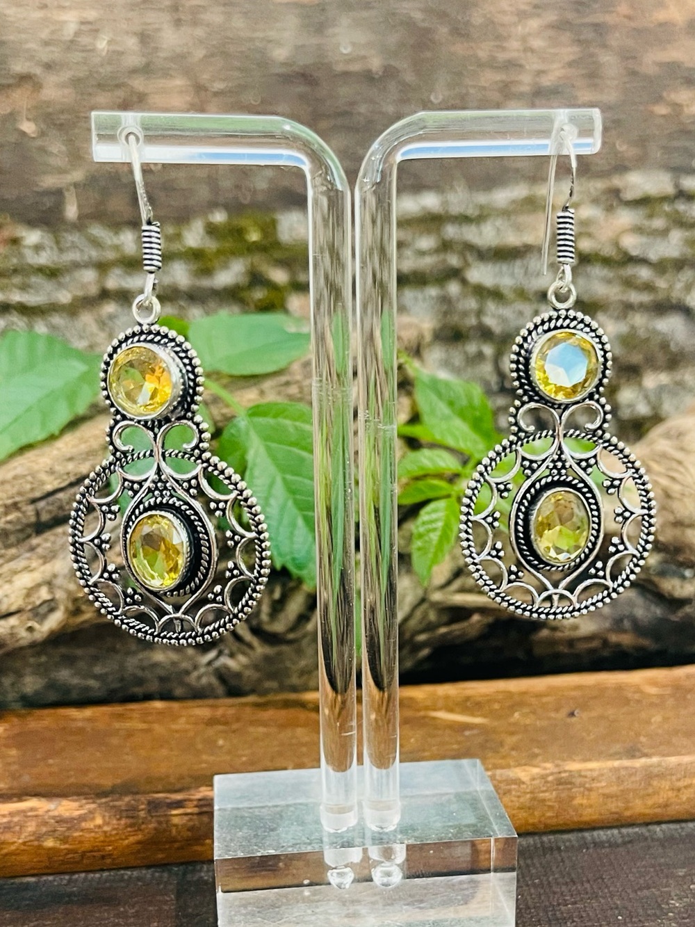 Citrine 925 Sterling Silver Earrings